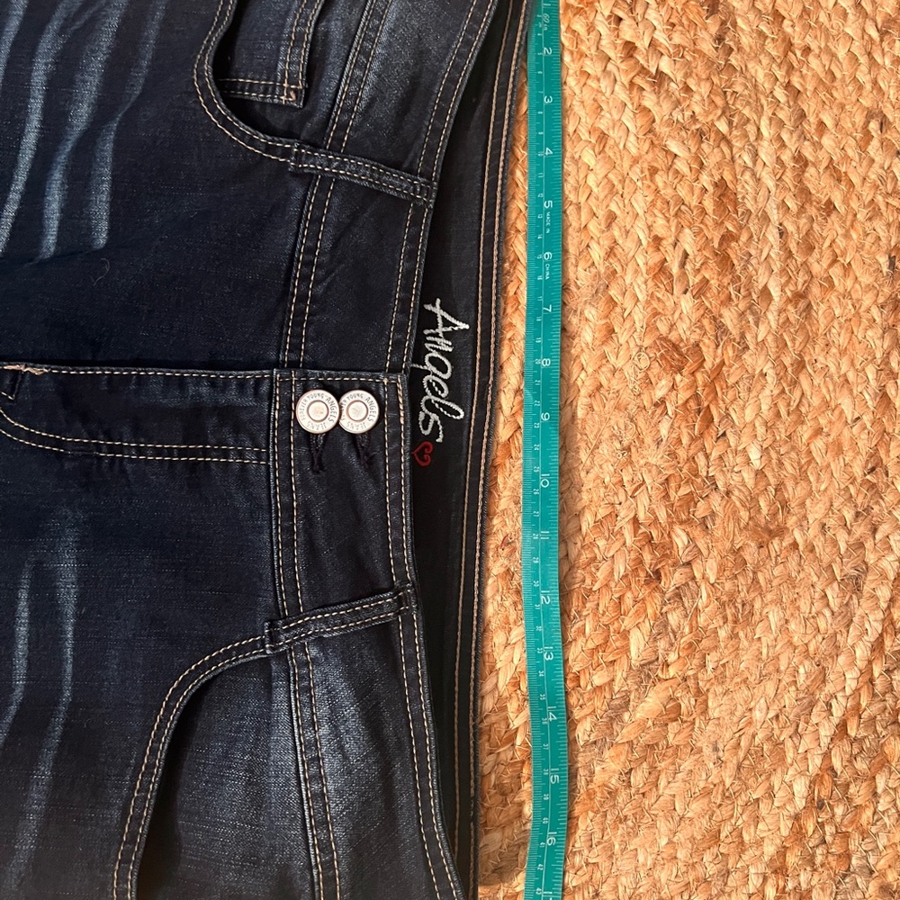 Angels Women's Dark Blue signature boot cut Jeans. - Picture 3 of 8